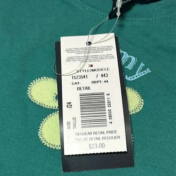 Tommy Hilfiger - NWT -  short sleeve flower T-shirt. Size 18-24 months - Picture 3 of 4